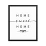Phoenix, Arizona, USA Home Sweet Home With Map Coordinates Framed Artwork