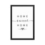 Pune,maharashtra, India Home Sweet Home With Map Coordinates Framed Artwork