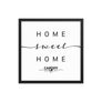 Cardiff, Wales, UK Home Sweet Home With Map Coordinates Framed Artwork