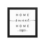 Washington, District Of Columbia, USA Home Sweet Home With Map Coordinates Framed Artwork