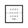 Ísafjörður, Westfjords, Iceland Home Sweet Home With Map Coordinates Framed Artwork