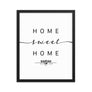 Saipan, Northern Mariana Islands, USA Home Sweet Home With Map Coordinates Framed Artwork