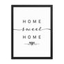 Reno, Nevada, USA Home Sweet Home With Map Coordinates Framed Artwork
