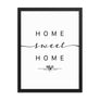 Hilo, Hawaii, USA Home Sweet Home With Map Coordinates Framed Artwork