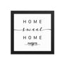 Papeete, French Polynesia, France Home Sweet Home With Map Coordinates Framed Artwork