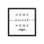 Warsaw,masovian Voivodship, Poland Home Sweet Home With Map Coordinates Framed Artwork