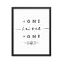 San Antonio, Texas, USA Home Sweet Home With Map Coordinates Framed Artwork