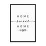 Le Havre, Normandy, France Home Sweet Home With Map Coordinates Framed Artwork