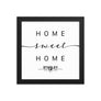 Stanley, Falkland Islands, UK Home Sweet Home With Map Coordinates Framed Artwork