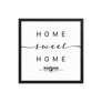 Warsaw,masovian Voivodship, Poland Home Sweet Home With Map Coordinates Framed Artwork