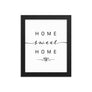 Zürich, Switzerland Home Sweet Home With Map Coordinates Framed Artwork