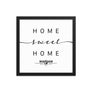 Warsaw,masovian Voivodship, Poland Home Sweet Home With Map Coordinates Framed Artwork