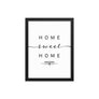Montevideo, Uruguay Home Sweet Home With Map Coordinates Framed Artwork