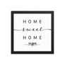 Vilnius, Vilnius, Lithuania Home Sweet Home With Map Coordinates Framed Artwork