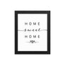 Sitka, Alaska, USA Home Sweet Home With Map Coordinates Framed Artwork