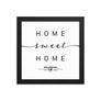 Willemstad, Curaçao, Netherlands Home Sweet Home With Map Coordinates Framed Artwork