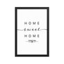 Thessaloniki, Greece Home Sweet Home With Map Coordinates Framed Artwork