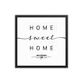 Des Moines, Iowa, USA Home Sweet Home With Map Coordinates Framed Artwork