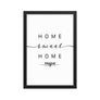 Prague, Czech Republic Home Sweet Home With Map Coordinates Framed Artwork