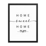 Tel Aviv, Israel Home Sweet Home With Map Coordinates Framed Artwork