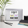 Aarhus, Central Denmark Reg Stickers, High-Quality Vinyl Laptop Stickers, Set of 5 Pack