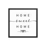 Tampa, Florida, USA Home Sweet Home With Map Coordinates Framed Artwork