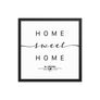 El Centro, California, USA Home Sweet Home With Map Coordinates Framed Artwork