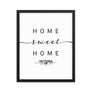 Victoria, British Columbia, Canada Home Sweet Home With Map Coordinates Framed Artwork
