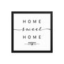 Greenwich, England, UK Home Sweet Home With Map Coordinates Framed Artwork