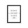Las Vegas, Nevada, USA Home Sweet Home With Map Coordinates Framed Artwork