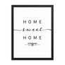 Strasbourg, Grand Est, France Home Sweet Home With Map Coordinates Framed Artwork