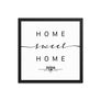 Doha, Qatar Home Sweet Home With Map Coordinates Framed Artwork