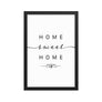 San-Francisco, California, USA Home Sweet Home With Map Coordinates Framed Artwork