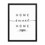 Tromsø, Troms, Norway Home Sweet Home With Map Coordinates Framed Artwork