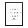 Lyon, Auvergne-rhône-alpes, France Home Sweet Home With Map Coordinates Framed Artwork