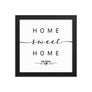 Kelowna, British Columbia, Canada Home Sweet Home With Map Coordinates Framed Artwork