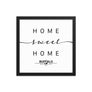 Buffalo, New York, USA Home Sweet Home With Map Coordinates Framed Artwork