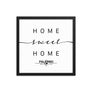 Palermo, Sicily, Italy Home Sweet Home With Map Coordinates Framed Artwork