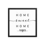 Papeete, French Polynesia, France Home Sweet Home With Map Coordinates Framed Artwork