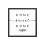 Palermo, Sicily, Italy Home Sweet Home With Map Coordinates Framed Artwork