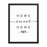 Austin, Texas, USA Home Sweet Home With Map Coordinates Framed Artwork