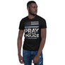 Back The Blue USA Flag Blue Line Pray For Police Officer - Unisex T-Shirt