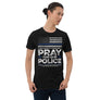 Back The Blue USA Flag Blue Line Pray For Police Officer - Unisex T-Shirt