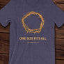 Crowed thorns design in blue image