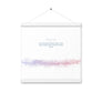 Isaiah 26:3, Bible Verse Quote, Aesthetic Purple & Blue, Mountains Scene, Hanging Poster, Christian Gift