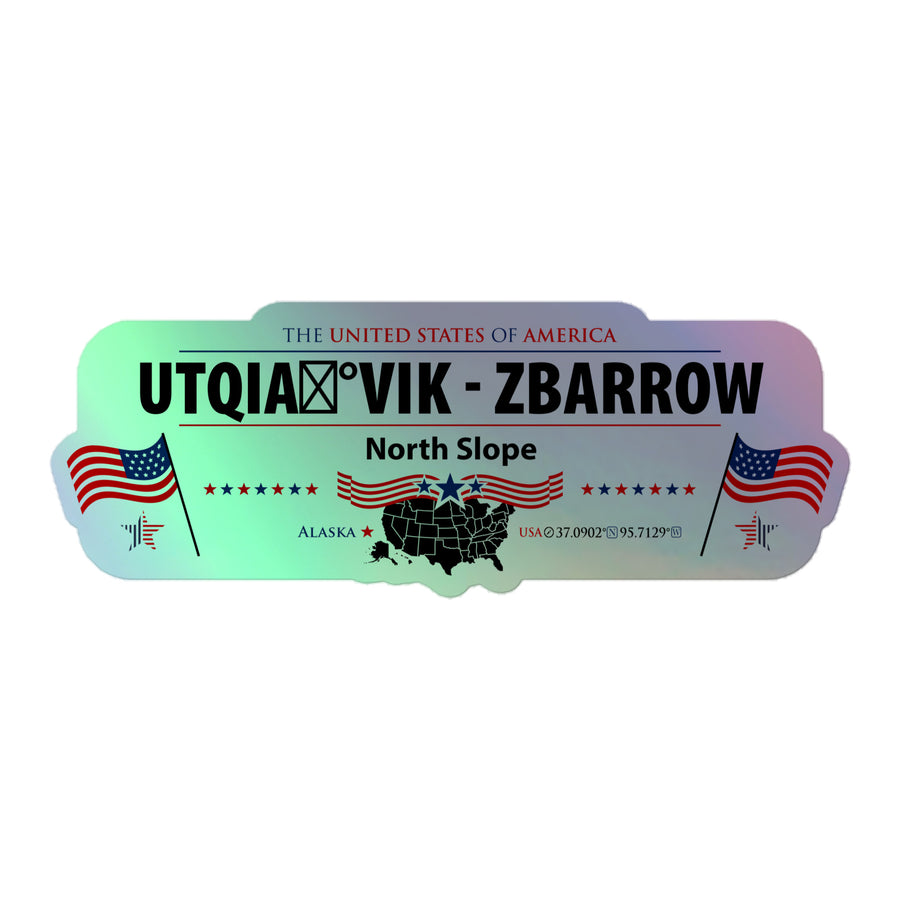 USA Holographic Indoor Sticker
