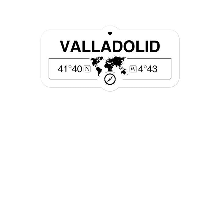 Valladolid, Castile and LeÃ³ 2 x 5.5" Inch Stickers Gift with Map Coordinates #REF2748F6546