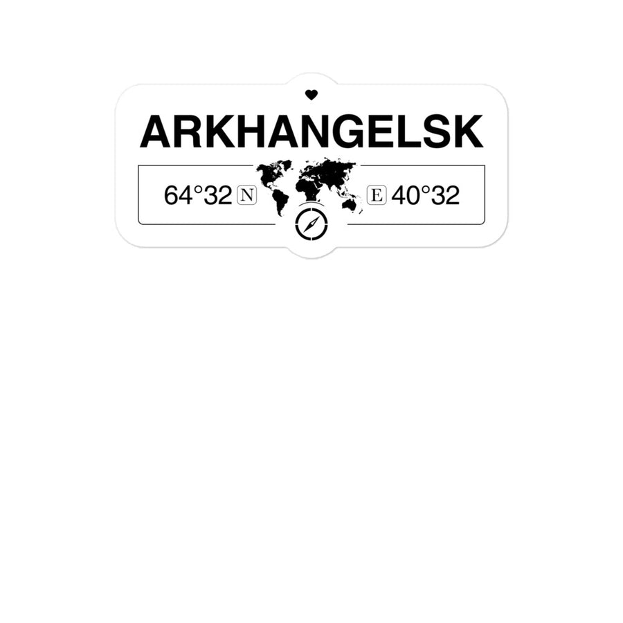 Arkhangelsk, Arkhangelsk Ob 2 x 5.5" Inch Stickers Gift with Map Coordinates #REF2748F6546