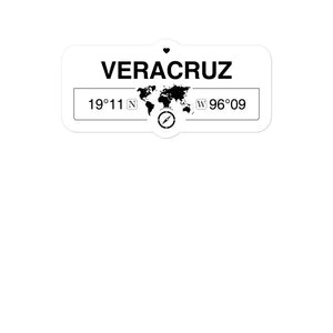 Veracruz, Veracruz 2 x 5.5" Inch Stickers Gift with Map Coordinates #REF2748F6546