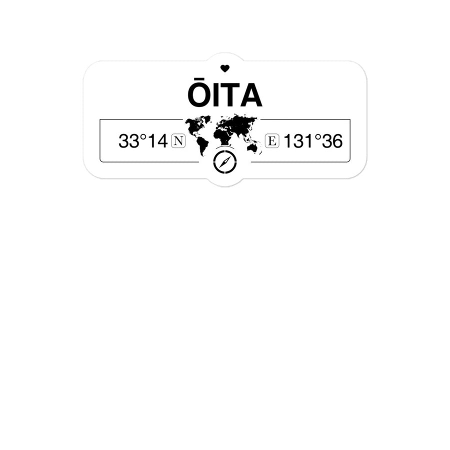 Åita, Åita 2 x 5.5" Inch Stickers Gift with Map Coordinates #REF2748F6546